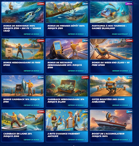 Offres de bonus du casino BassBet.
